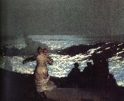 Winslow Homer A summer night oil painting artist